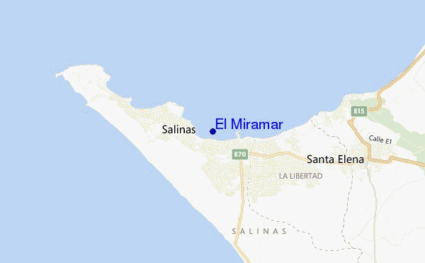 carte de localisation de El Miramar