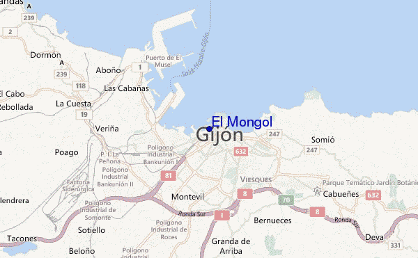carte de localisation de El Mongol