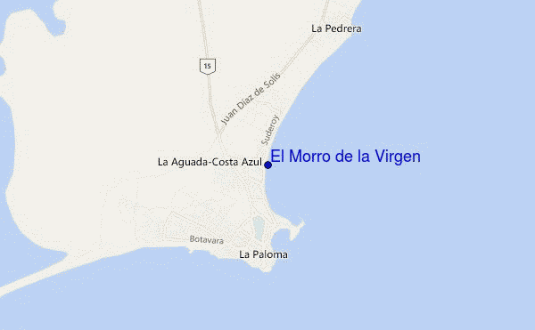 carte de localisation de El Morro de la Virgen