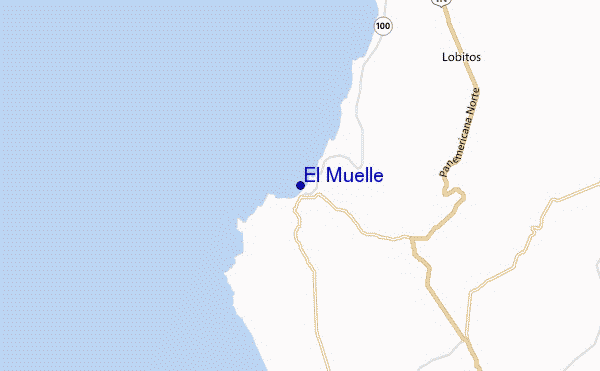 carte de localisation de El Muelle