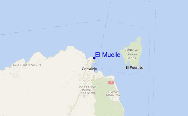 carte de localisation de El Muelle
