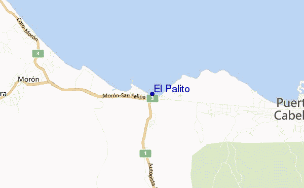 carte de localisation de El Palito