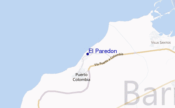 carte de localisation de El Paredon