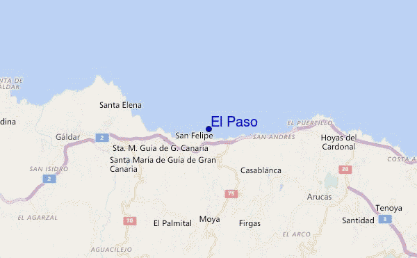 carte de localisation de El Paso