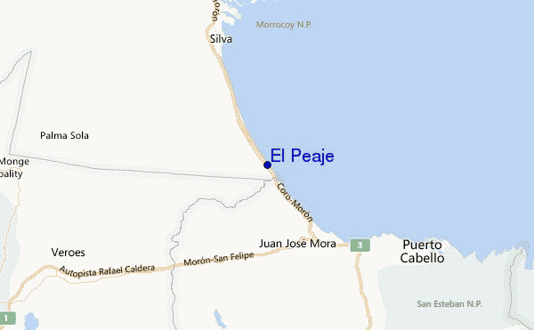El Peaje Location Map