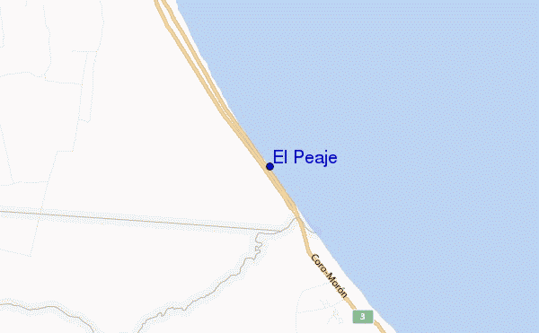 carte de localisation de El Peaje