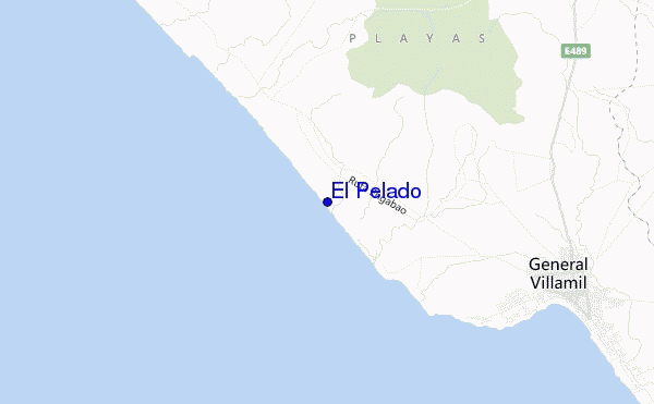 carte de localisation de El Pelado