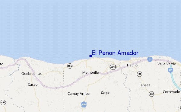 carte de localisation de El Penon Amador