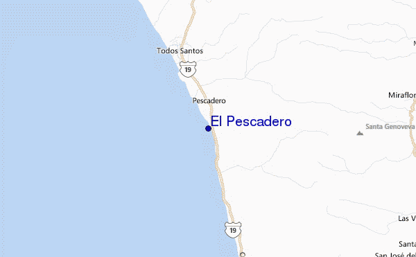 El Pescadero Location Map