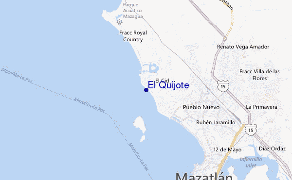 carte de localisation de El Quijote