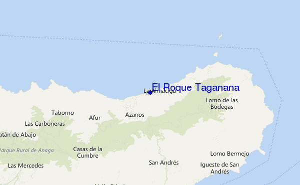 carte de localisation de El Roque Taganana