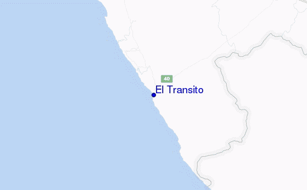carte de localisation de El Transito