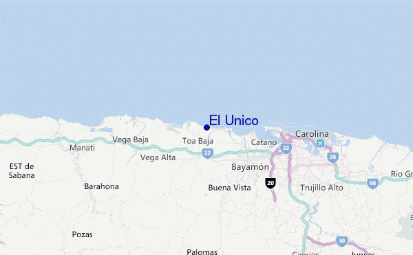El Unico Location Map