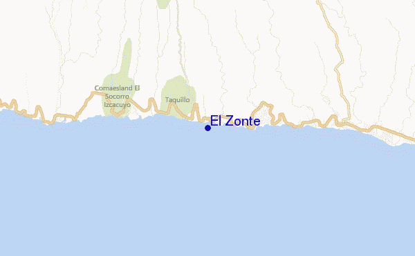 carte de localisation de El Zonte