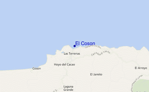 carte de localisation de El Coson