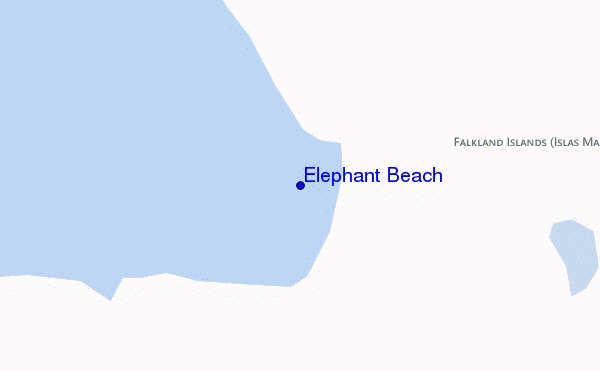 carte de localisation de Elephant Beach