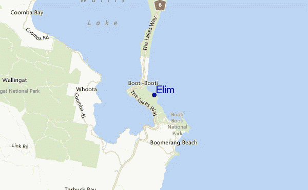 carte de localisation de Elim