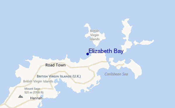 carte de localisation de Elizabeth Bay