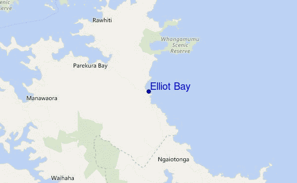 carte de localisation de Elliot Bay