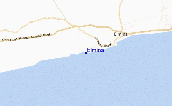 carte de localisation de Elmina