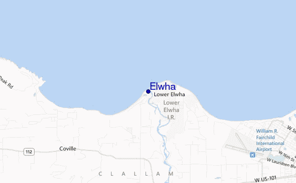 carte de localisation de Elwha