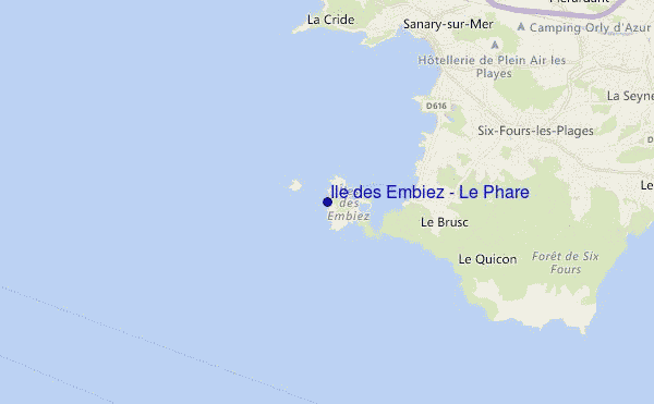 carte de localisation de Ile des Embiez - Le Phare