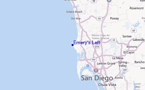 Emery s Left Location Map