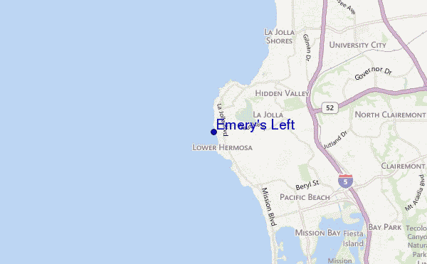 carte de localisation de Emery s Left
