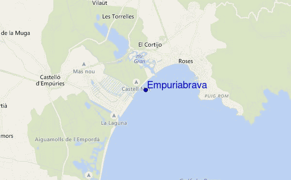 carte de localisation de Empuriabrava