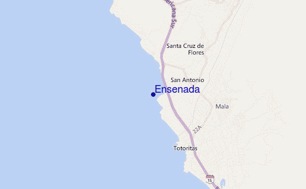 carte de localisation de Ensenada