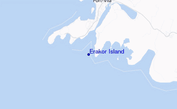 carte de localisation de Erakor Island