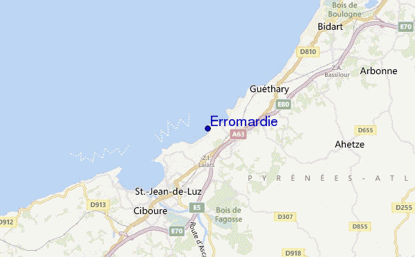 carte de localisation de Erromardie