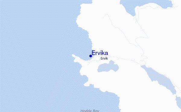 carte de localisation de Ervika
