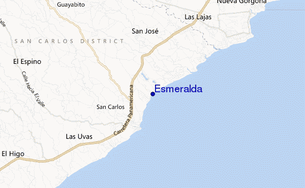 carte de localisation de Esmeralda