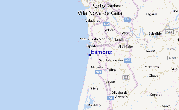 Esmoriz Location Map