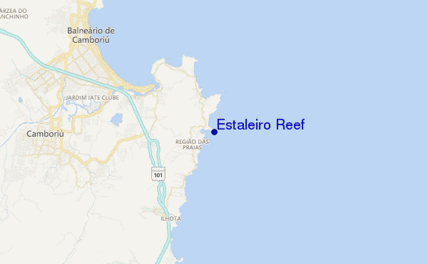 carte de localisation de Estaleiro Reef