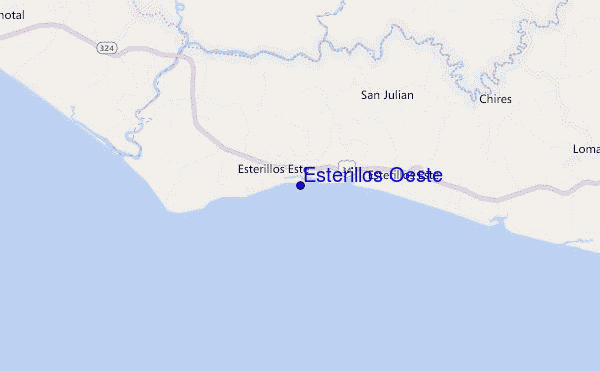 carte de localisation de Esterillos Oeste