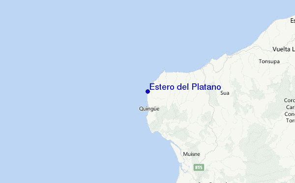 Estero del Plátano Location Map