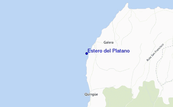 carte de localisation de Estero del Plátano