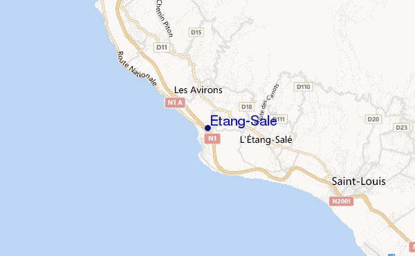 carte de localisation de Etang-Sale