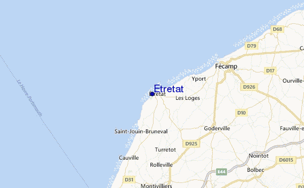 Etretat Location Map
