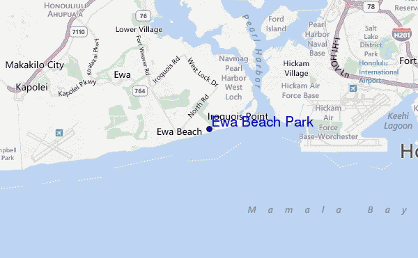 carte de localisation de Ewa Beach Park