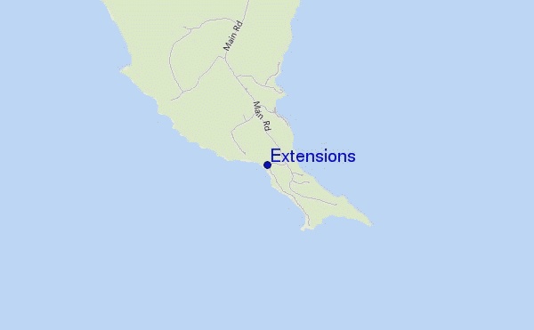 carte de localisation de Extensions