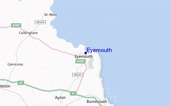carte de localisation de Eyemouth