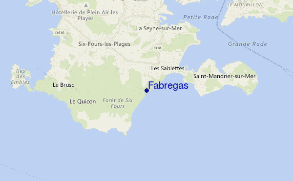 carte de localisation de Fabregas