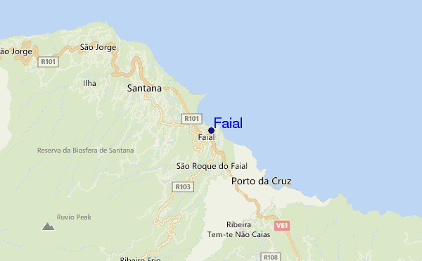 carte de localisation de Faial