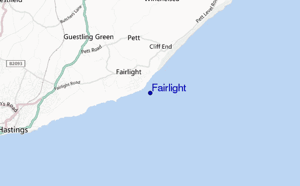 carte de localisation de Fairlight