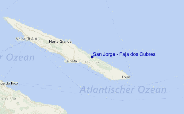 San Jorge - Faja dos Cubres Location Map
