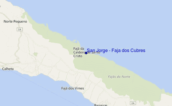 carte de localisation de San Jorge - Faja dos Cubres