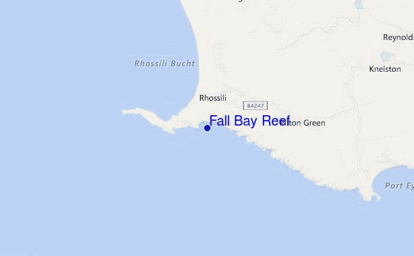 carte de localisation de Fall Bay Reef